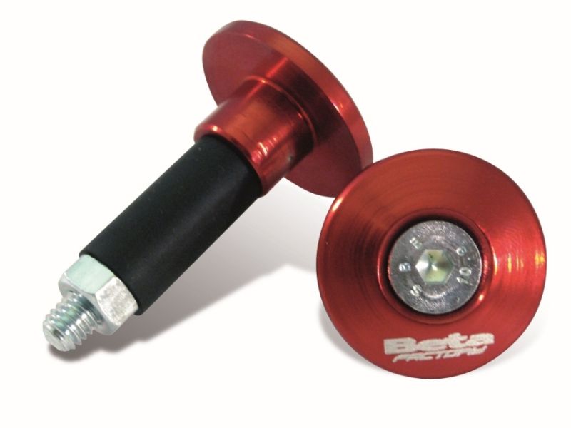 BOUCHONS GUIDON ANOD. EVO2T/4T- REV >06 BETA EMBOUTS GUIDON ANODISE ROUGE origine BETA -DISPO