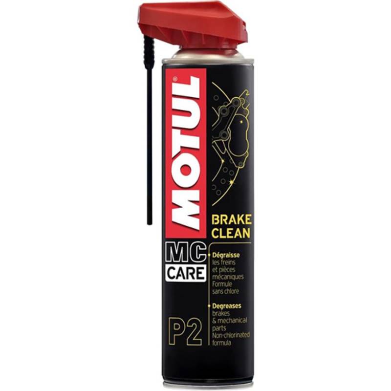 NETTOYANT FREIN MOTUL P2 BRAKE CLEAN AEROSOL (400ML) Nettoyant pare-brise origine MOTUL -DISPO