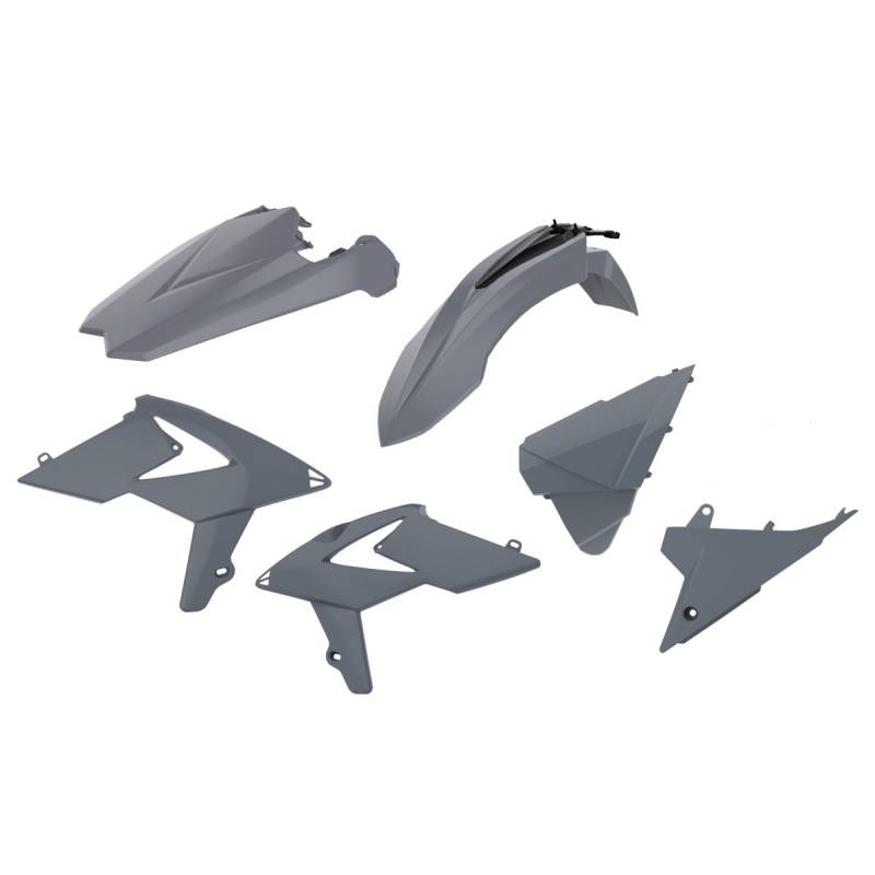 JUSQU A EPUISEMENT - KIT PLASTIQUES MX BETA GRIS - BETA RR 2T,RR 350 4T (MODELES 2019-22) KIT PLASTIQUES MX BETA GRIS - BETA RR 2T,RR 350 4T (MODELES 2019-21) origine AZMOTORS -DISPO