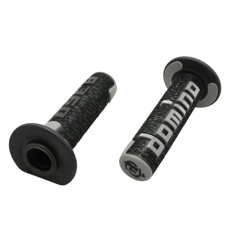 REVETEMENT POIGNEE DOMINO OFF ROAD A360 NOIR/GRIS (120 mm) (PAIRE) -DOMINO ORIGINE- REVETEMENT POIGNEE DOMINO OFF ROAD A360 NOIR/GRIS (120 mm) (PAIRE) -DOMINO ORIGINE- origine AZMOTORS -DISPO