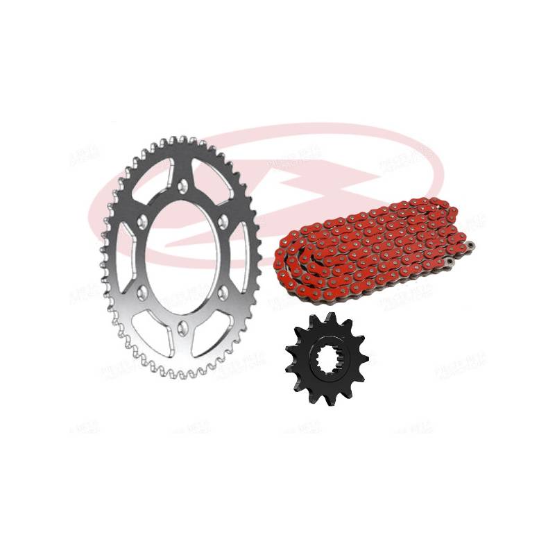 KIT CHAINE 13X49/520-114 BETA 200/250/300 RR 2T (2013-2020) 390 RR 4T (2015-2019) CHAINE ROUGE 520 MXZ ULTRA.RENFORCEE KIT CHAINE 13X49/520-114 BETA 200/250/300 RR 2T (2013-2020) 390 RR 4T (2015-2019) CHAINE ROUGE 520 MXZ ULTRA.RENFORCEE avec Attache Rapide origine AZMOTORS -DISPO