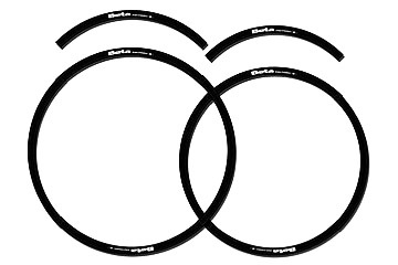 Autocollants universels NOIR pour jantes,ProtÃ¨gent les cotÃ©s de la jante contre les chocs du cailloutis et augmentent l Autocollants universels Noir pour jantes origine BETA -DISPO