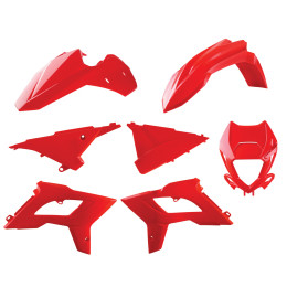 KIT PLASTIQUES RESTYLING BETA ENDURO RR 2013-17 POLISPORT ROUGE BETA RR 2T,4T - ENDURO KIT PLASTIQUES RESTYLING POLISPORT ROUGE- MODÃˆLES 2013-17 origine AZMOTORS -DISPO