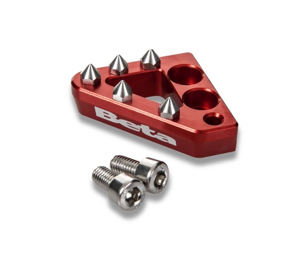 EMBOUT DE PEDALE DE FREIN RED BETA EMBOUT DE PEDALE DE FREIN ARRIÃˆRE ANODISÃ‰ ROUGE BETA origine BETA -DISPO