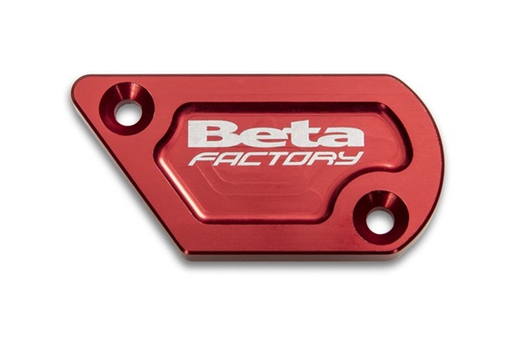 COUVERCLE POMPE RED BETA FRONT BRAKE PUMP COVER RED ANODIZED BETA origine BETA -DISPO