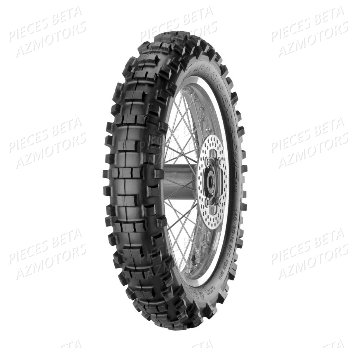 PNEU ARRIERE METZELER 6 DAYS EXTREME 140/80-18 TT S-SOFT  0317-0124 - PNEU ARRIERE METZELER 6 DAYS EXTREME 40/80-18 70M TT NHS origine BETA -DISPO