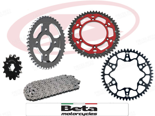 TRANSMISSION KIT CHAINE BETA RR 2T/4T TRANSMISSION KIT CHAINE BETA RR 2T/4T origine BETA -DISPO