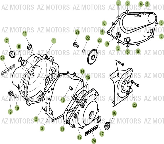 Carter 2 AZMOTORS PiÃ¨ces ALP 125cc [2007]
