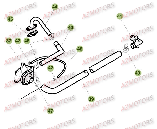 Carburateur 2 AZMOTORS PiÃ¨ces Beta RE 125 4T - 2008
