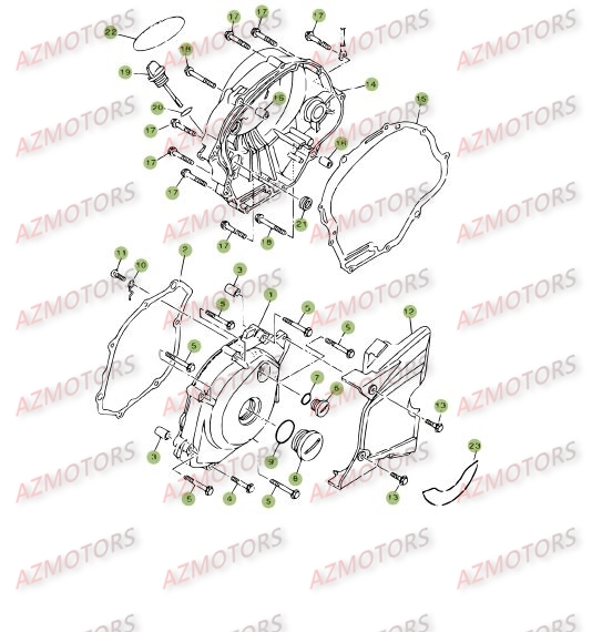 Carter 2 AZMOTORS PiÃ¨ces Beta RE 125 4T - 2008