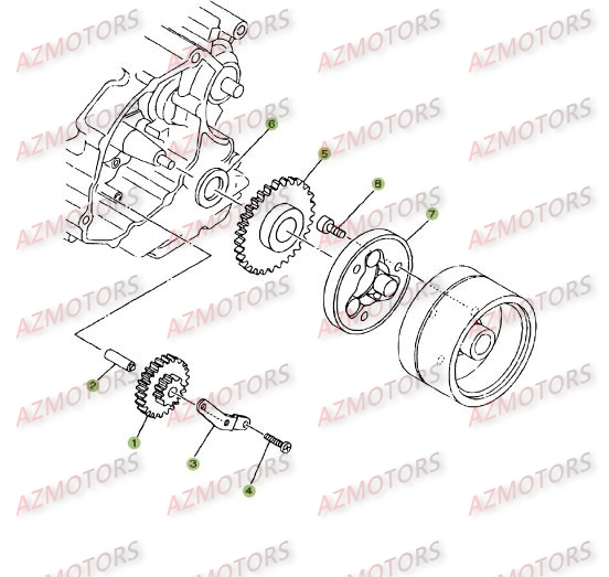 Demarrage Electrique AZMOTORS PiÃ¨ces Beta RE 125 4T - 2008