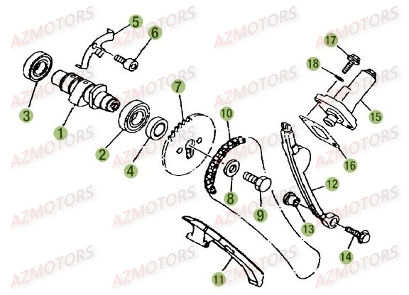 Distribution AZMOTORS PiÃ¨ces Beta RE 125 4T - 2016