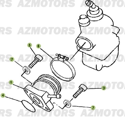 Carburateur AZMOTORS PiÃ¨ces Beta RR 125 Enduro 4T - 2012/2010 CHASSIS 001052 Ã  001140
