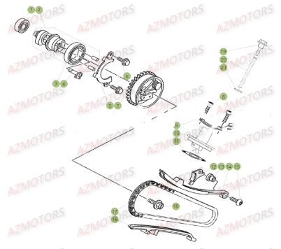 Distribution AZMOTORS PiÃ¨ces Beta RR 125 LC Enduro 4T - 2017