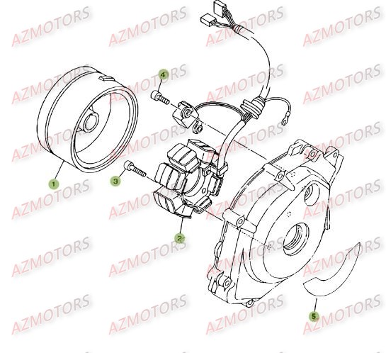 Allumage AZMOTORS PiÃ¨ces BETA RR 125 SM 4T - [2008]
