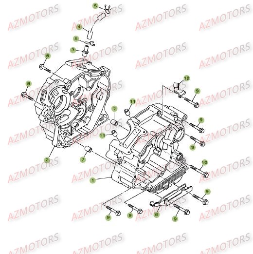 Carter AZMOTORS PiÃ¨ces BETA RR 125 SM 4T - [2008]
