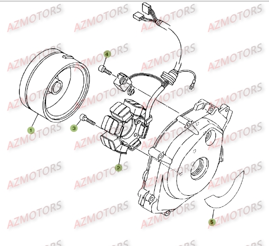 Allumage AZMOTORS PiÃ¨ces BETA RR 125 SM 4T - [2009]
