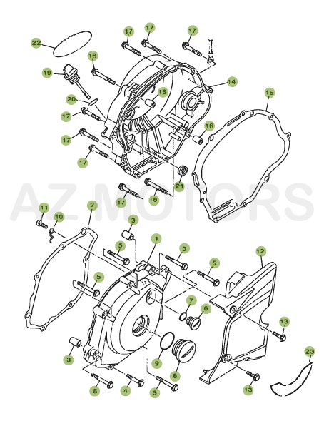 Carter 2 AZMOTORS PiÃ¨ces BETA URBAN 125 4T - [2008-2011]