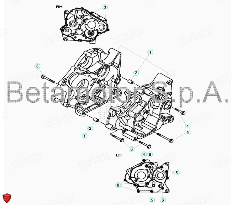 Carter AZMOTORS PiÃ¨ces Beta ENDURO RR 125 4T LC CBS - 2018