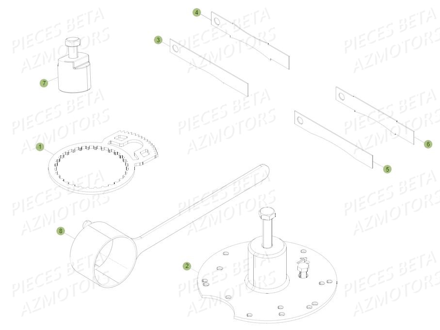 Outillages Special AZMOTORS PiÃ¨ces BETA EVO 250 2T - (2015)