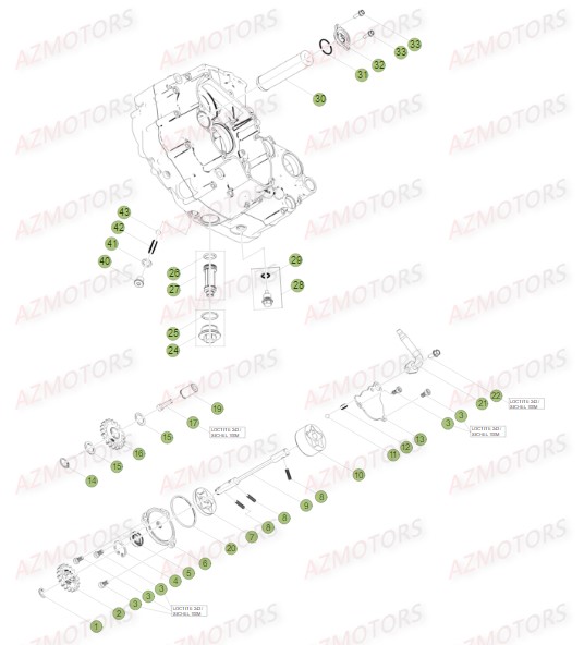 Circuit De Lubrification AZMOTORS PiÃ¨ces BETA RR FACTORY 350 4T -(2015)

