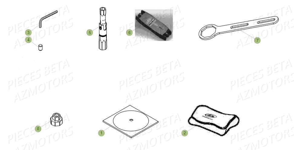 Trousse A Outils AZMOTORS PiÃ¨ces BETA RR 4T 350 RACING - (2017)

