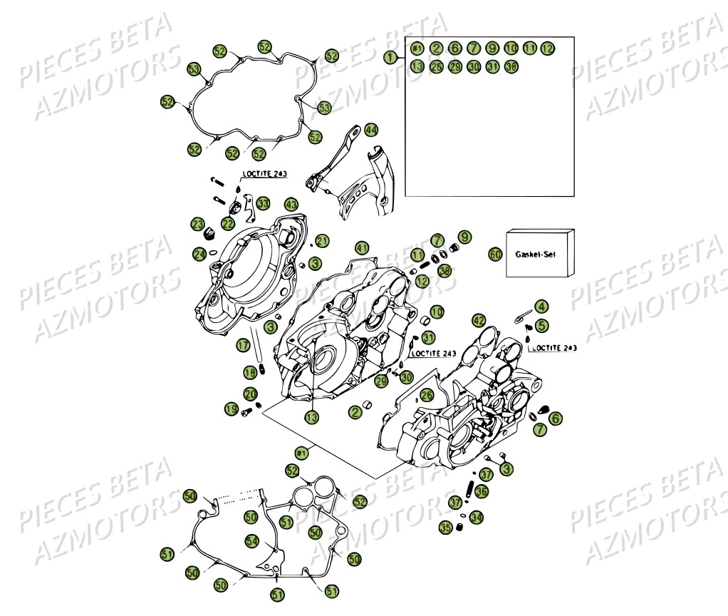 Carter AZMOTORS PiÃ¨ces BETA RR 4T 450 - 2007