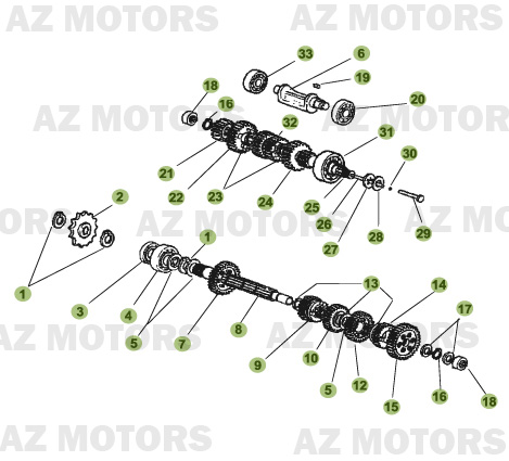 Boite A Vitesses AZMOTORS PiÃ¨ces Beta RR 50 - 2007-2005