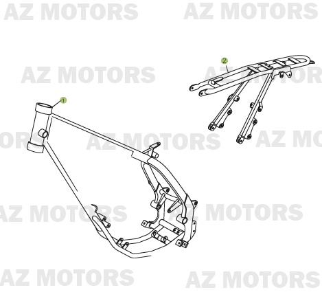 Chassis AZMOTORS PiÃ¨ces Beta RR 50 - 2007-2005