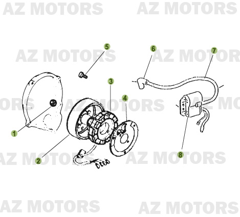 Allumage AZMOTORS PiÃ¨ces Beta RR 50 - 2008