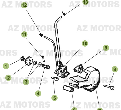 Circuit De Lubrification AZMOTORS PiÃ¨ces Beta RR 50 - 2008