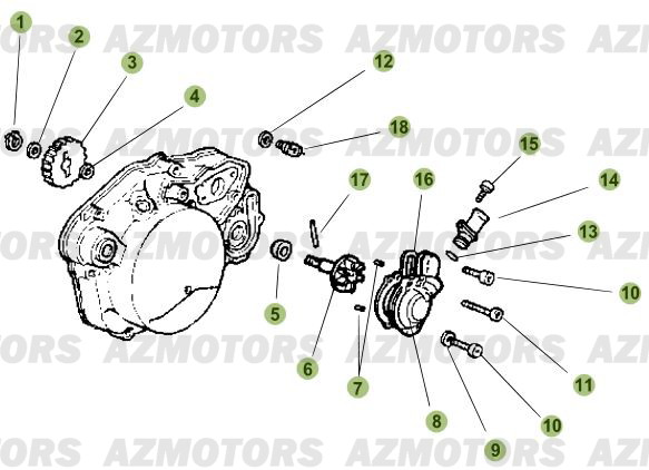 Installation De Refroidissement AZMOTORS PiÃ¨ces Beta RR 50 - 2011-2010