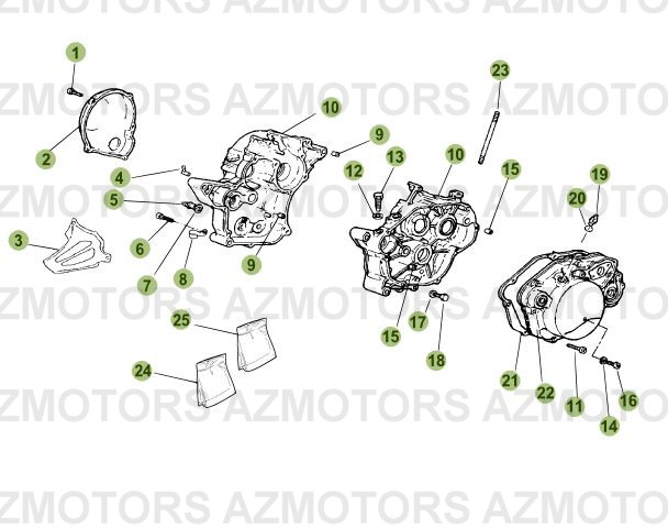 Carter AZMOTORS PiÃ¨ces Beta 50 RR RACING - 2007-2005