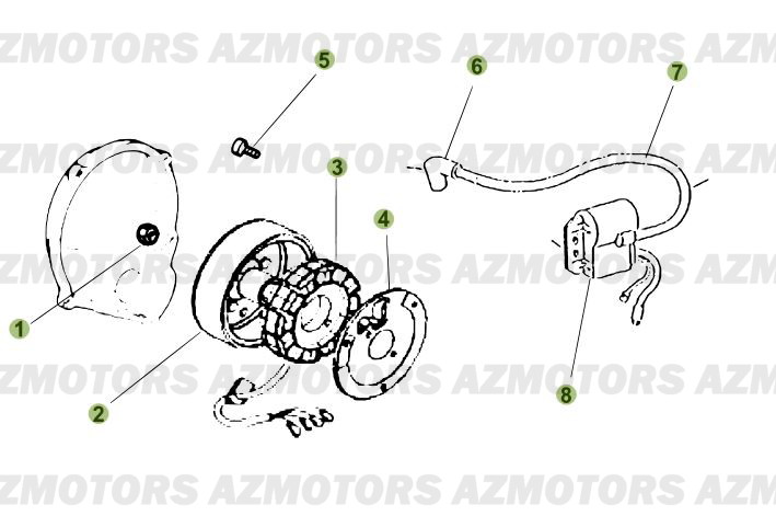 Allumage AZMOTORS PiÃ¨ces Beta 50 RR FACTORY - 2008