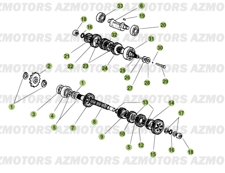 Boite A Vitesses AZMOTORS PiÃ¨ces Beta 50 RR FACTORY - 2008