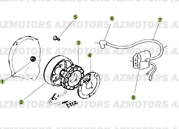 Allumage AZMOTORS PiÃ¨ces Beta 50 RR FACTORY - 2010-2011