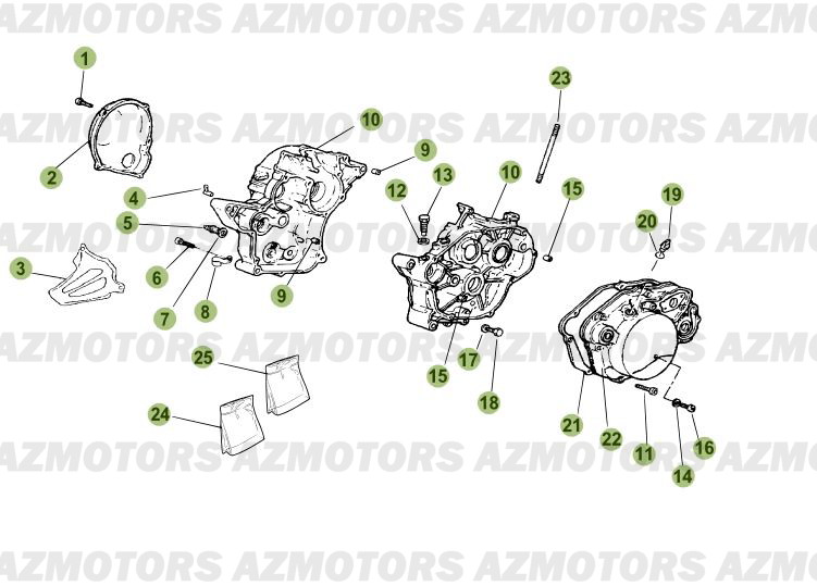 Carter AZMOTORS PiÃ¨ces Beta 50 RR FACTORY - 2010-2011