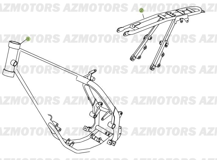 Chassis AZMOTORS PiÃ¨ces Beta 50 RR FACTORY - 2010-2011