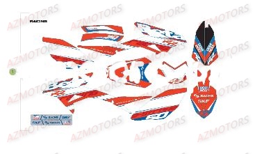 Decor AZMOTORS PiÃ¨ces Beta 50 RR RACING - 2017