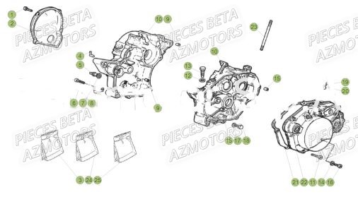 Carter AZMOTORS Pieces Beta 50 RR RACING - 2019