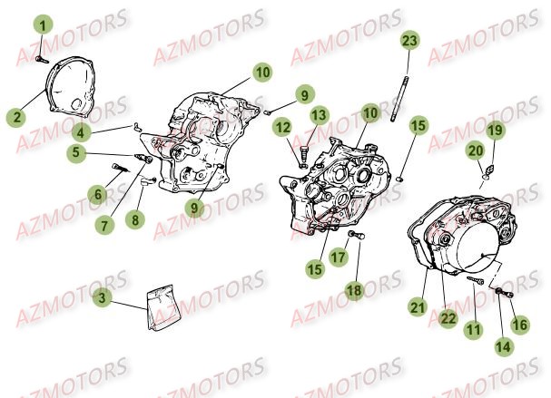 Carter AZMOTORS PiÃ¨ces Beta RR 50 SPORT - 2015-2014