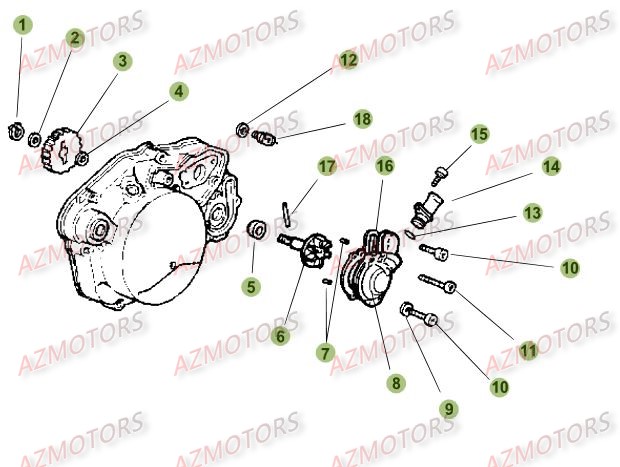 Installation De Refroidissement AZMOTORS PiÃ¨ces Beta RR 50 SPORT - 2015-2014