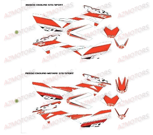 Decorations AZMOTORS PiÃ¨ces Beta RR 50 SPORT - 2016