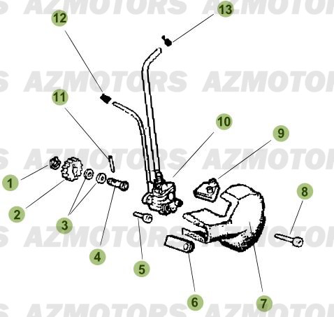 Circuit De Lubrification AZMOTORS PiÃ¨ces Beta RR 50 STANDARD - 2007-2005