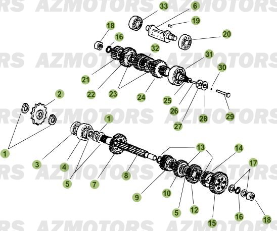 Boite A Vitesses AZMOTORS PiÃ¨ces Beta RR 50 STANDARD - 2009-2008
