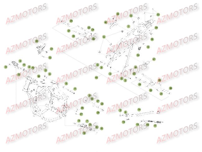 Accessoires Du Chassis AZMOTORS PiÃ¨ces Beta RR 50 STANDARD - 2015
