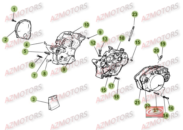Carter AZMOTORS PiÃ¨ces Beta RR 50 STANDARD - 2016