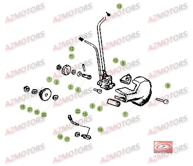 Pompe A Huile AZMOTORS PiÃ¨ces Beta RR 50 STANDARD - 2016