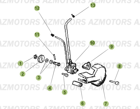 Circuit De Lubrification AZMOTORS PiÃ¨ces Beta RR 50 MOTARD - 2007