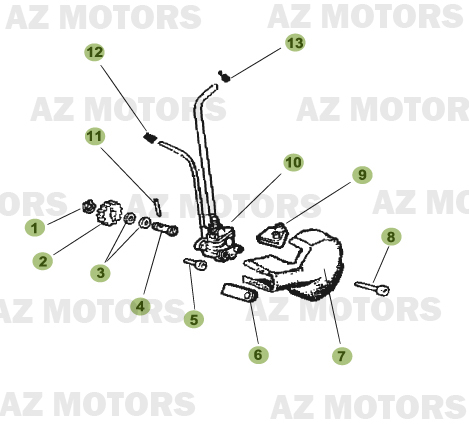 Circuit De Lubrification AZMOTORS PiÃ¨ces Beta RR 50 MOTARD - 2008